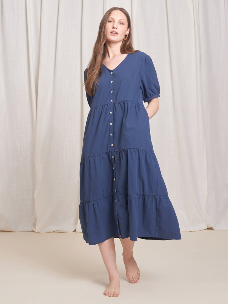 Women's Midi Dress | Tradlands Kindred Midi Dress Navy