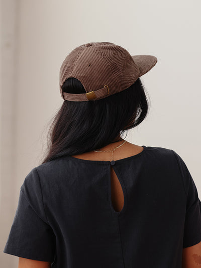 Corduroy Baseball Hat Brown