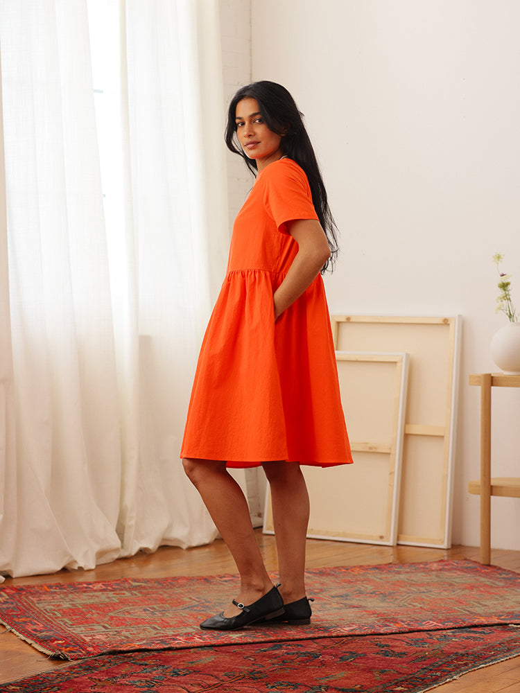 Nico Dress Easy Care Cotton Poppy