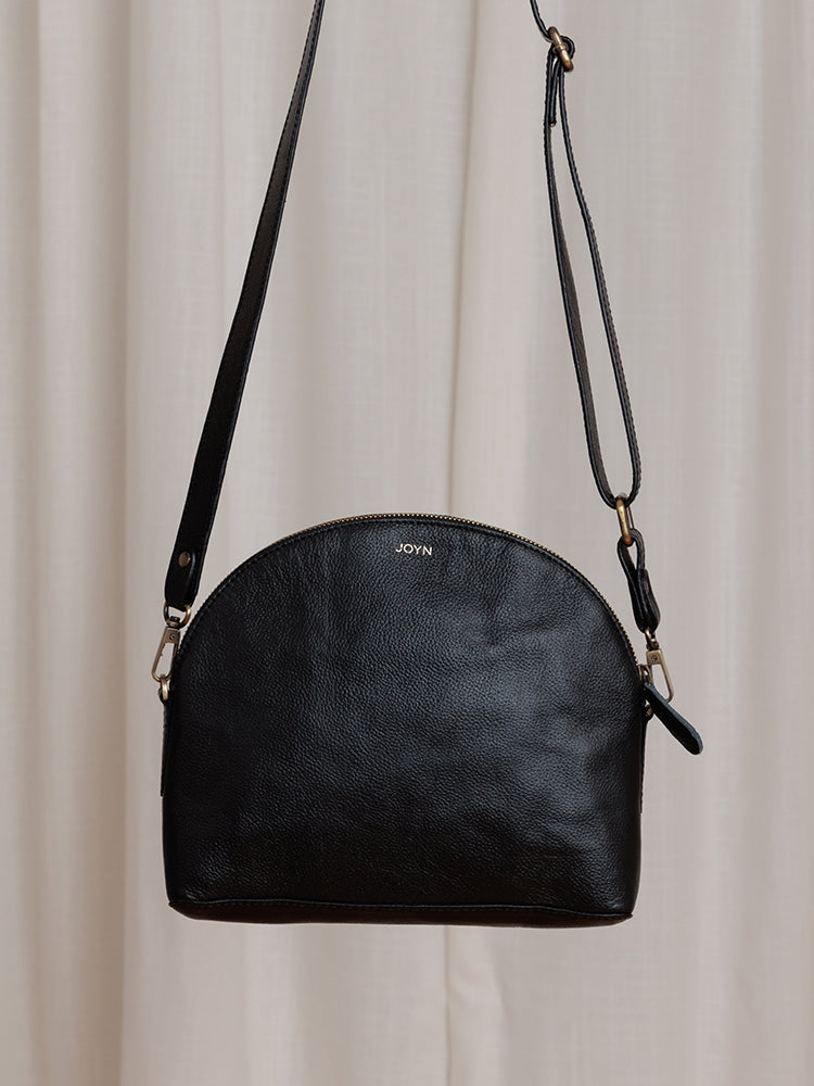 A.P.C. Half-Moon Leather Crossbody Bag