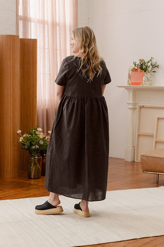 Nico Square Neck Midi Dress | Tradlands Nico Square Neck Midi Dress | Tradlands