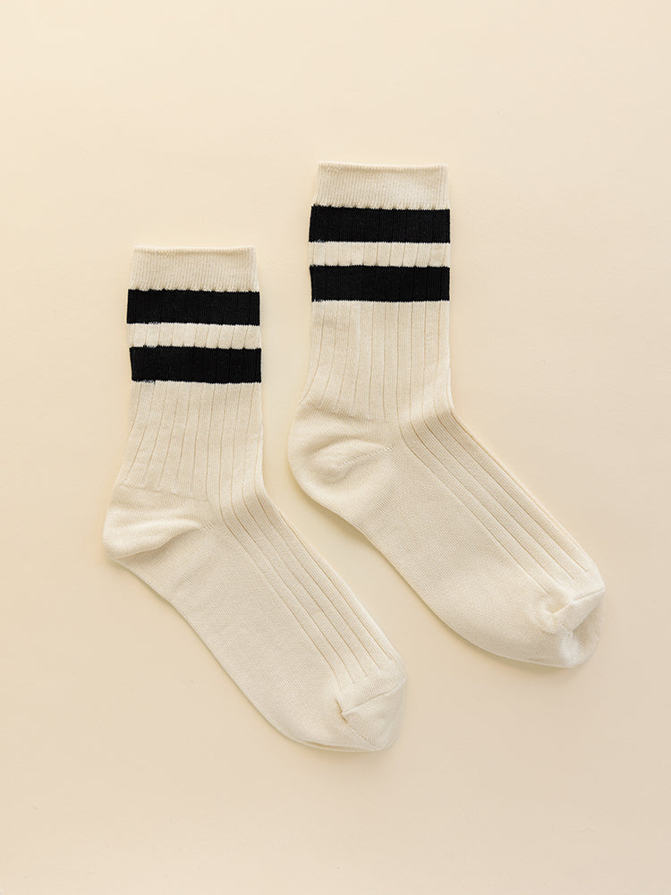 Le Bon Her Varsity Sock Cream