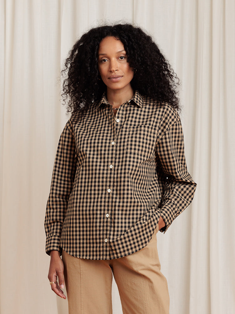 Tradlands Shirts for Women | Relaxed Button-Up Shirt Coffee / M