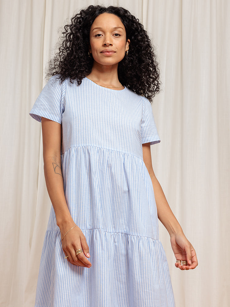 SLEEVELSS TIERED DRESS