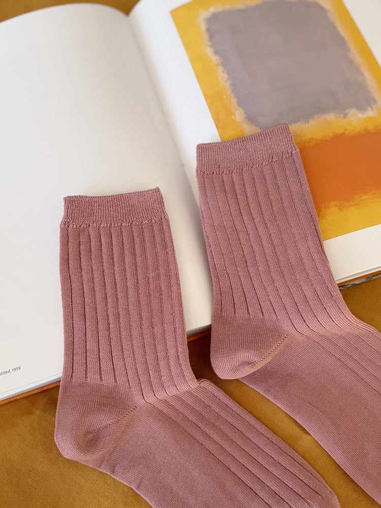 Le Bon Her Socks Desert Rose