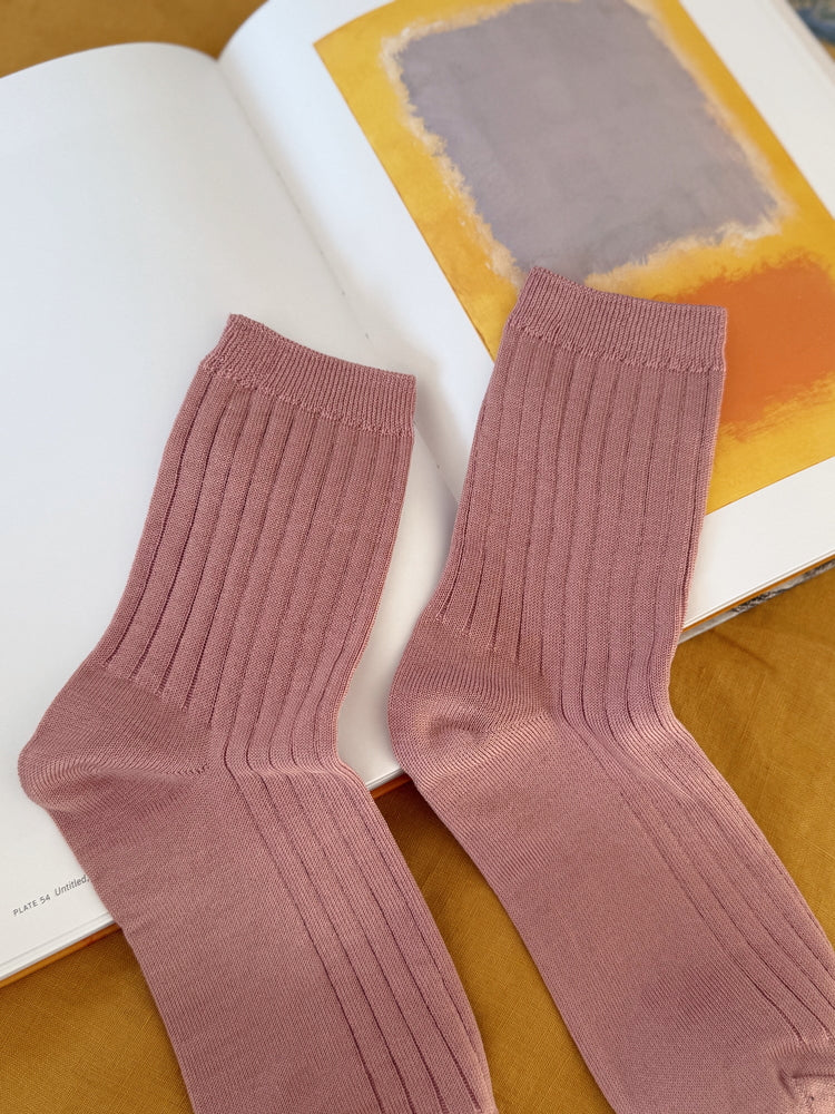 Le Bon Her Socks Desert Rose