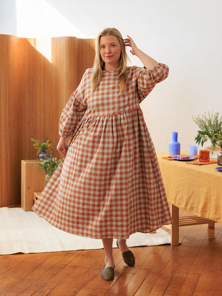 Nico Balloon Sleeve Midi Dress