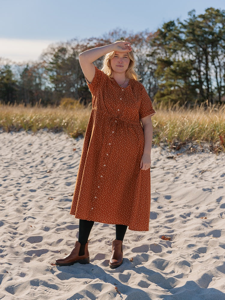 midi dress clearance Glory. Long Sleeve Button Down Midi Dress ELF