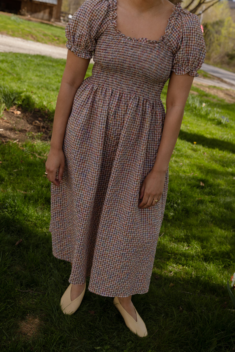 Goldie Smocked Short Sleeve Womens Dress | Tradlands Goldie Smocked Short Sleeve Womens Dress | Tradlands