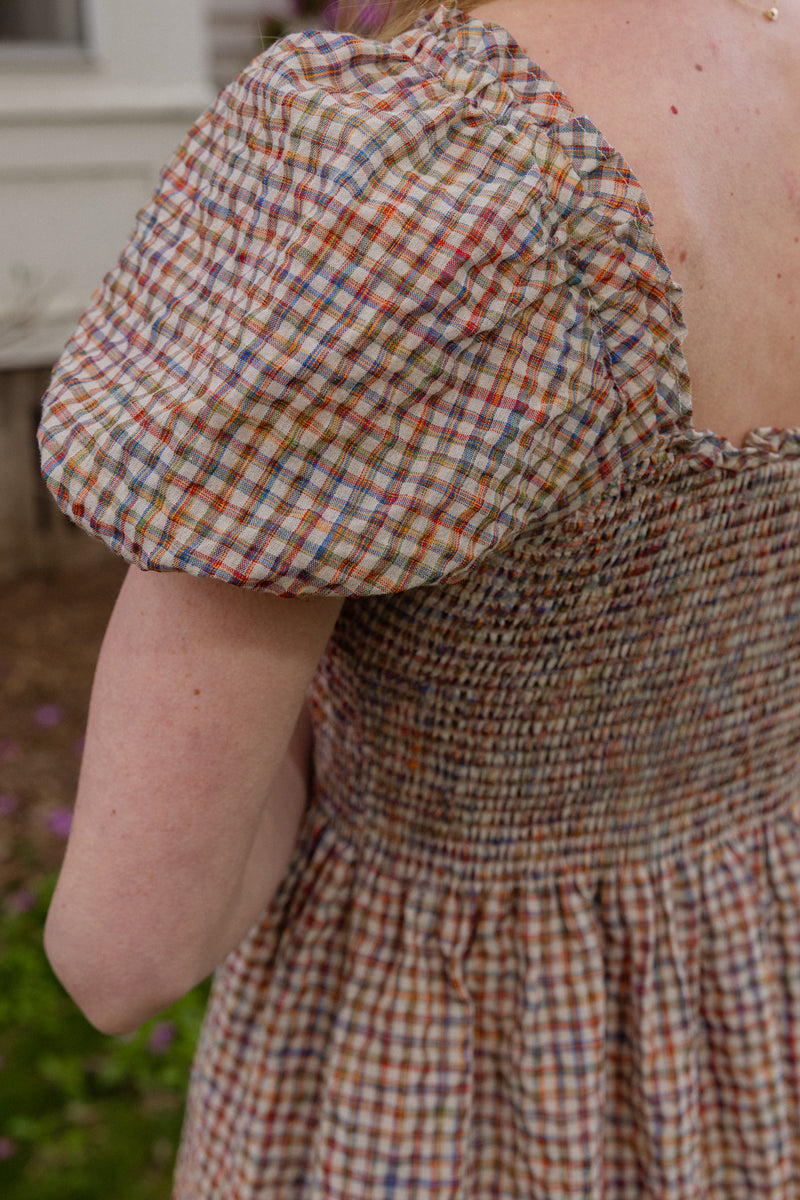 Goldie Smocked Short Sleeve Womens Dress | Tradlands Goldie Smocked Short Sleeve Womens Dress | Tradlands