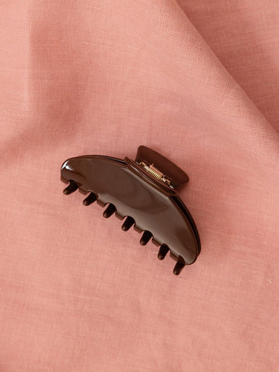 Nat + Noor Hair Clip Chocolate