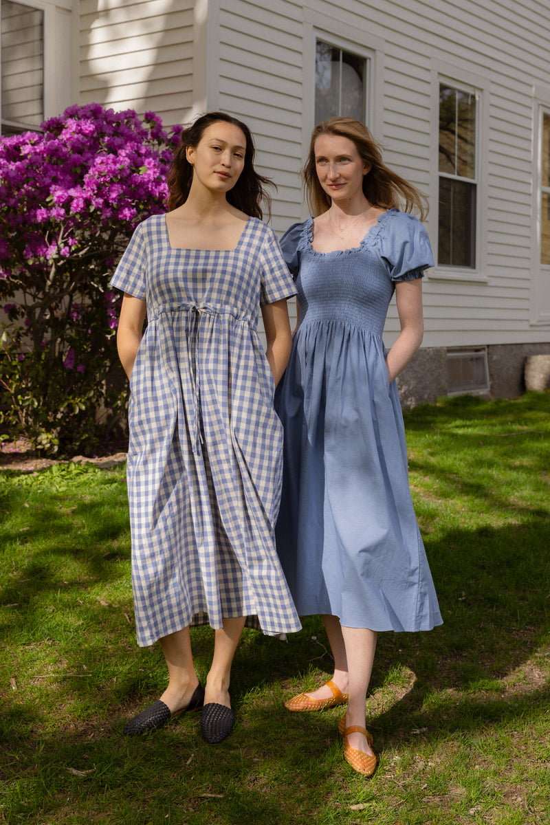 Nico Square Neck Drawstring Dress