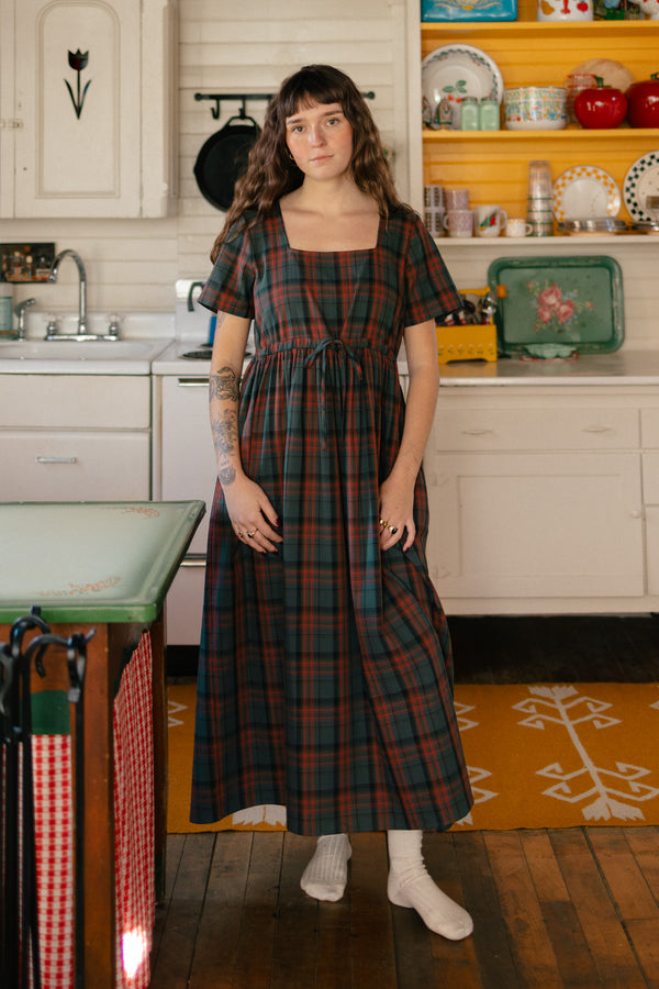 Nico Square Neck Drawstring Dress | Tradlands