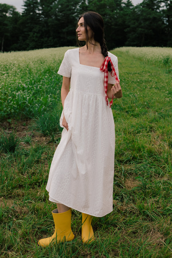 ワンピース nigel cabourn FOLKLORE DRESS LINEN ecru8 Folklore Gown | Buy White Folklore Dress Online