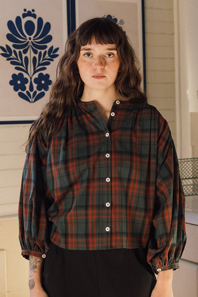 Bertille Top Midcoast Plaid