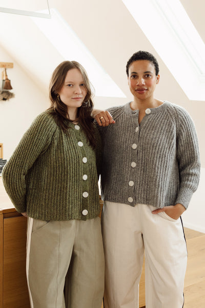 Cosimo Alpaca Cardigan Fog