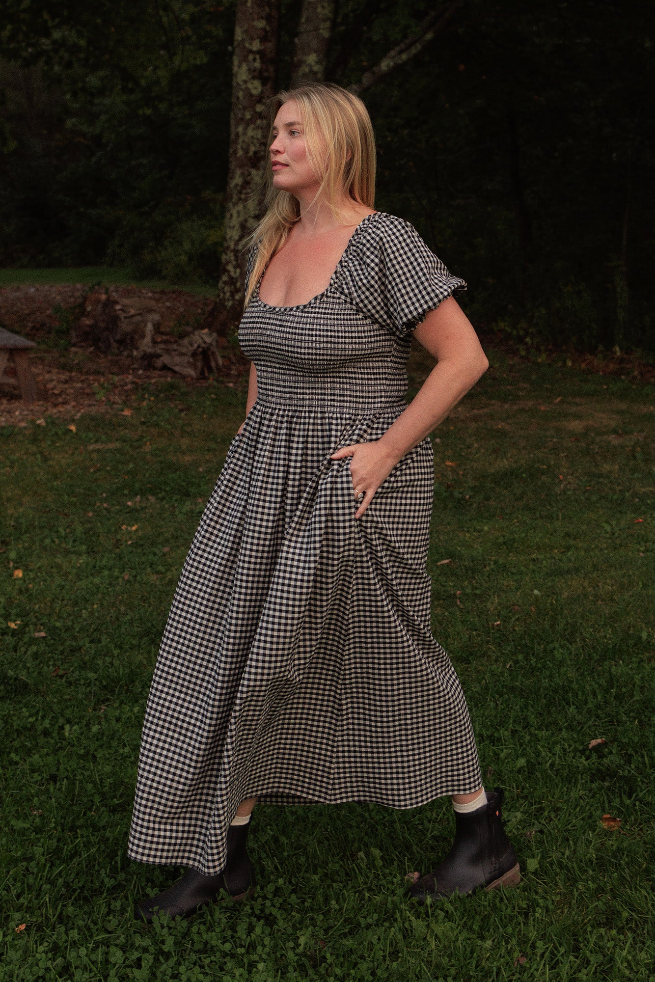 Goldie Smocked Short Sleeve Womens Dress | Tradlands