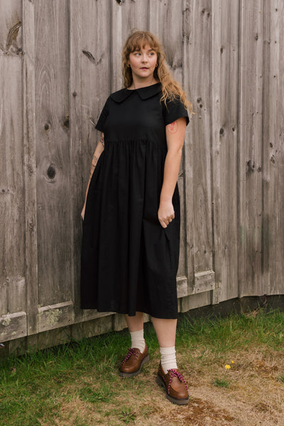 Homestead Collared Dress Black