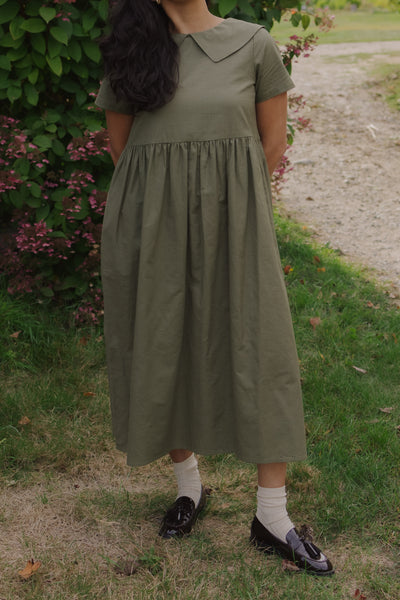 Homestead Collared Dress Kelp