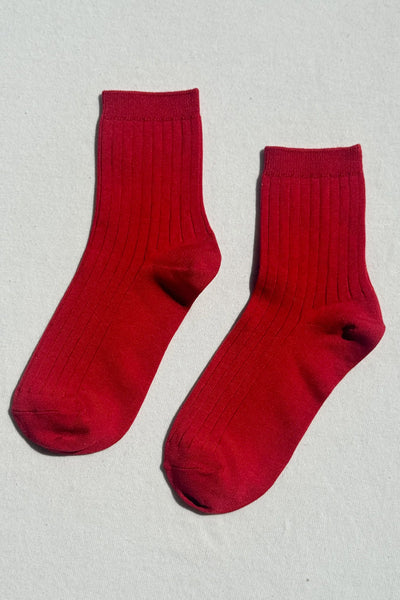 Le Bon Her Socks Classic Red 