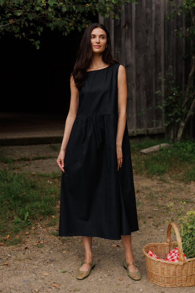 Luna Sleeveless Dress Black