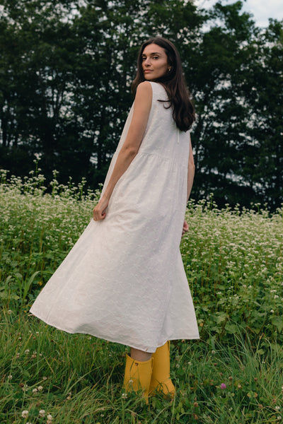 Luna Sleeveless Dress Bow Lace