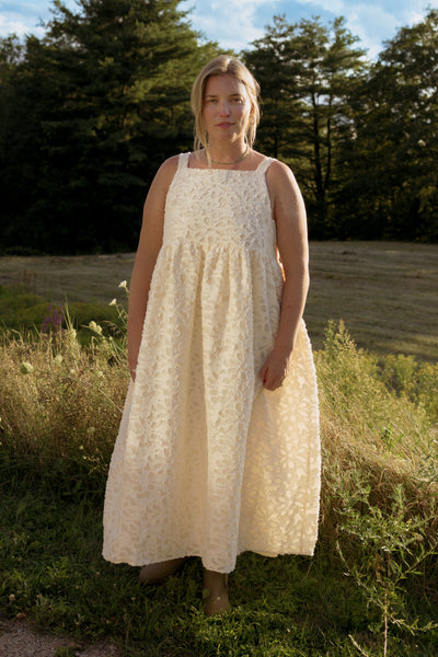 Lupine Apron Dress Cream