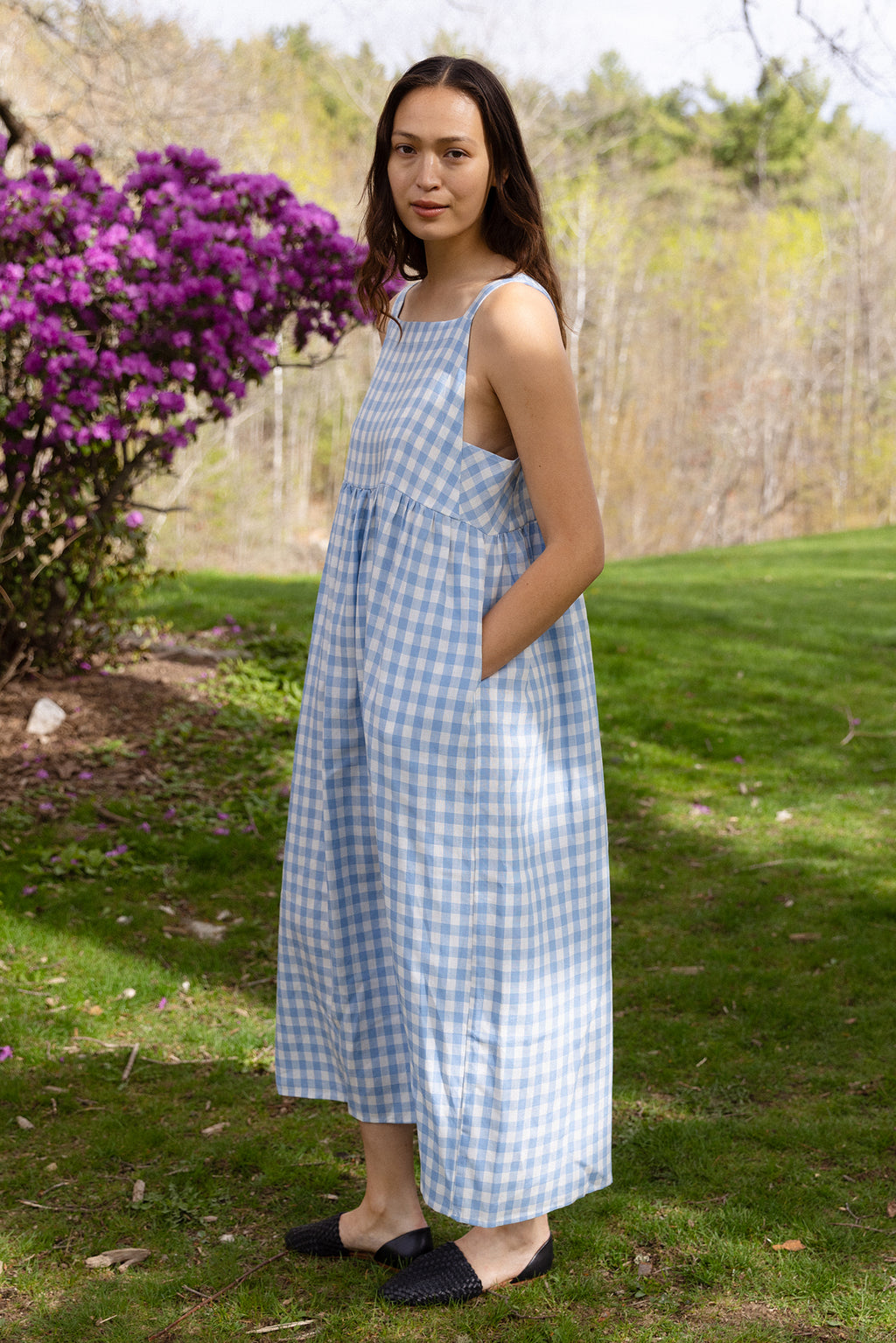 Lupine Apron Linen Dress