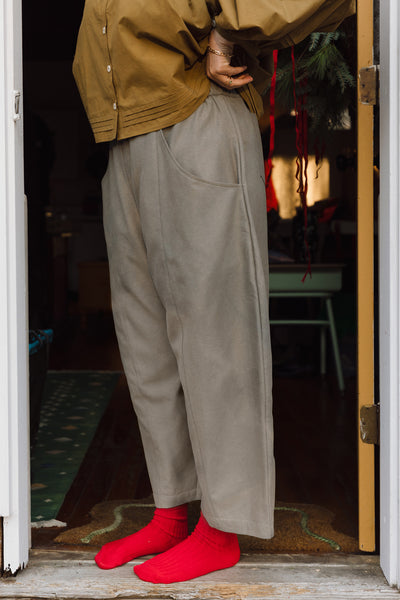 Porch Balloon Tencel Pants Midcoast Grey