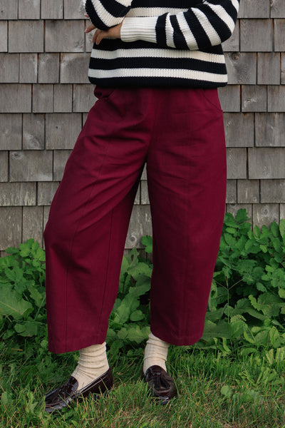 Porch Balloon Tencel Pant Oxblood