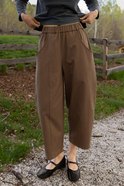 Porch Balloon Tencel Pants Sepia
