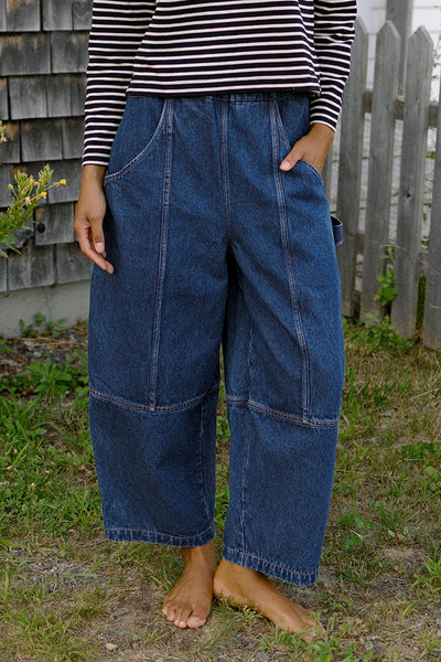 Porch Balloon Utility Denim Pants Midcoast Blue