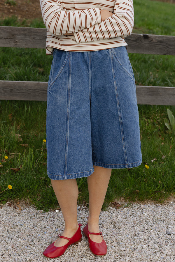 シェリエ Drape Balloon Short Pants シェリエ Drape Balloon Short Pants The Drapey Denim Short | HATCH