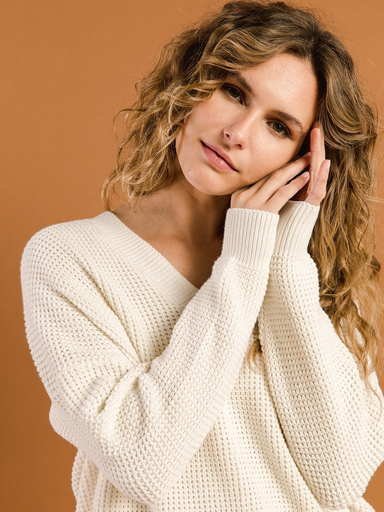 V-Neck Sweaters for Women | Canyon V-Neck Sweater Birch