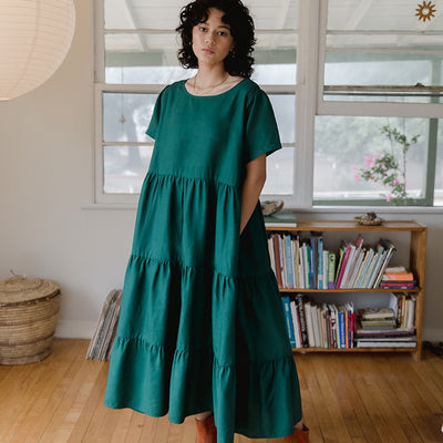 Dresses for Women | Chalet Tiered Emerald