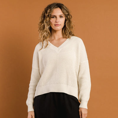 V-Neck Sweaters for Women | Canyon V-Neck Sweater Birch