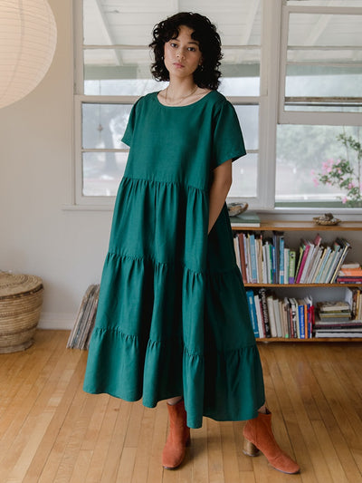 Dresses for Women | Chalet Tiered Emerald