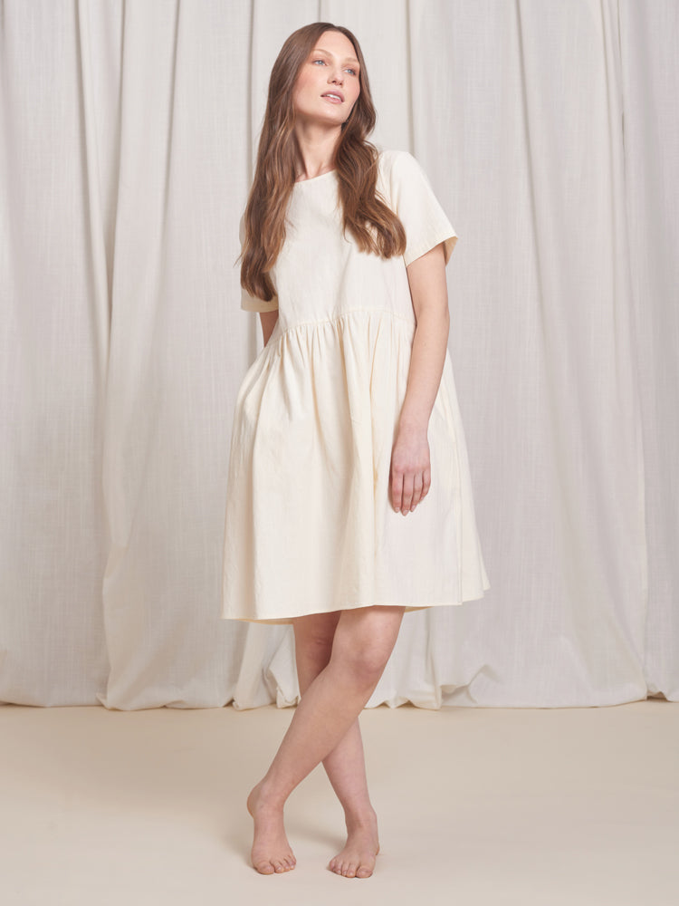 Dresses For Women | Tradlands Nico Dress Crinkle Cotton Birch
