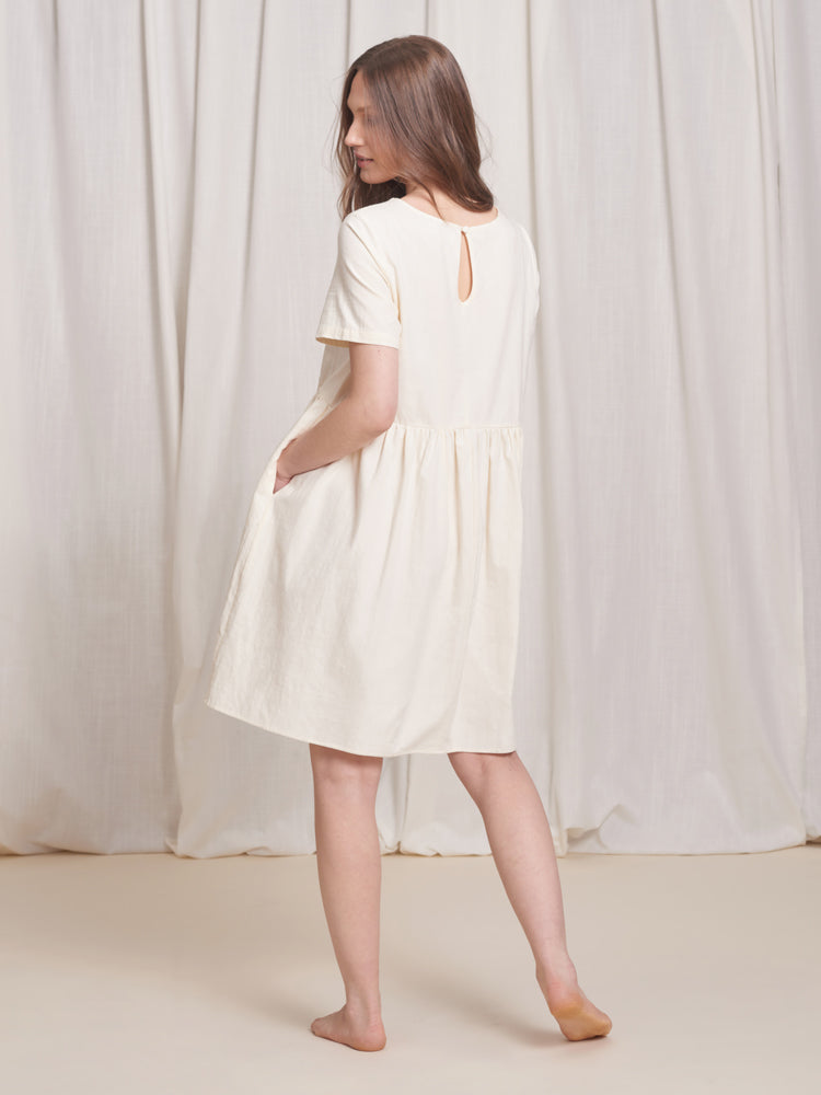 Dresses For Women | Tradlands Nico Dress Crinkle Cotton Birch