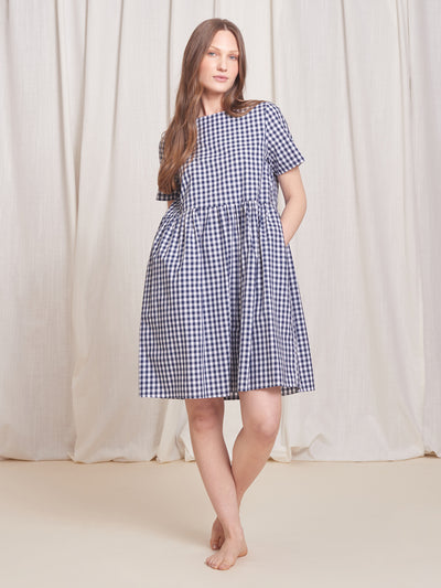 Dresses For Women | Tradlands Nico Dress Gingham Navy