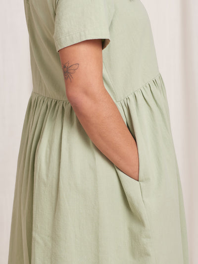 Dresses For Women | Tradlands Nico Dress Crinkle Cotton Desert Sage