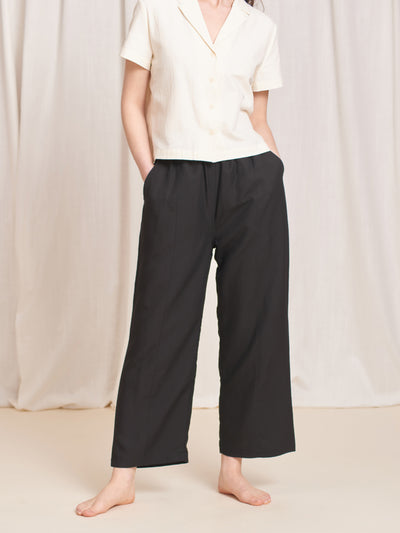 Linen Pant | Tradlands Paloma Linen Pant Black
