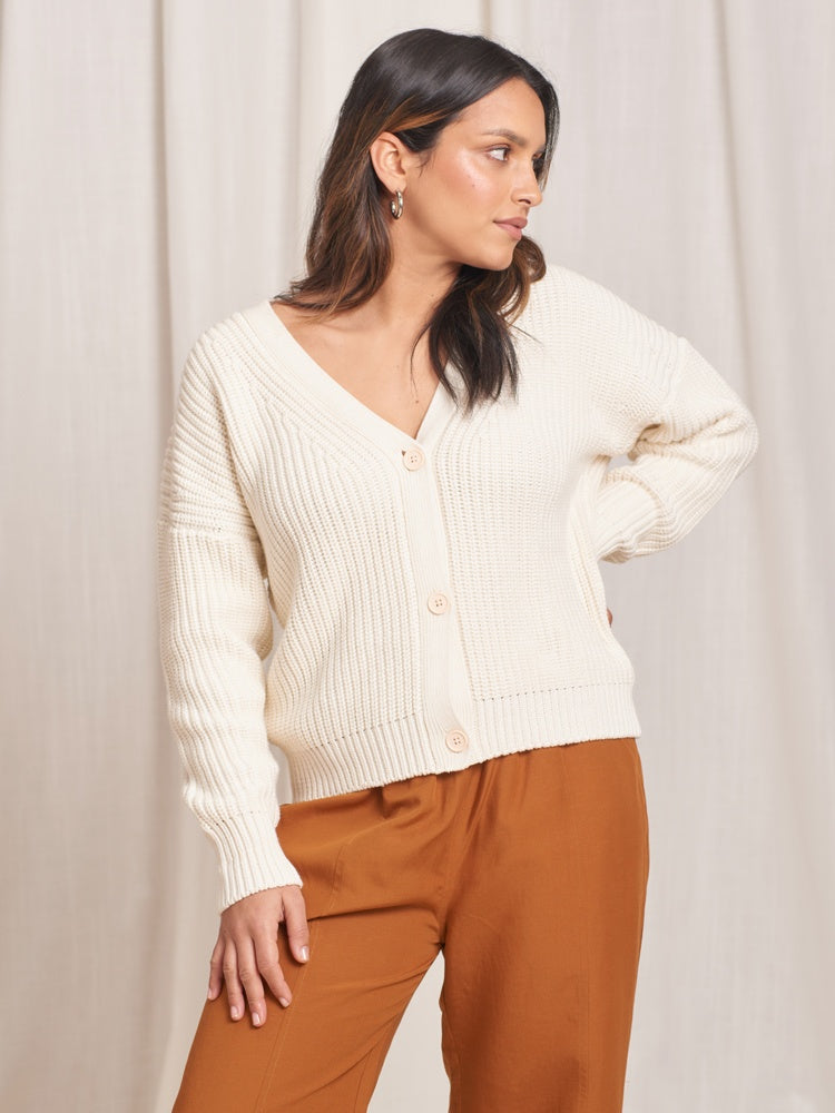 Compact Knit Cropped Cardigan - Ready to Wear